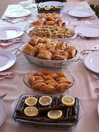 Dolma, Baklava, Gözleme, Pilav, Fincan-böreği,...
